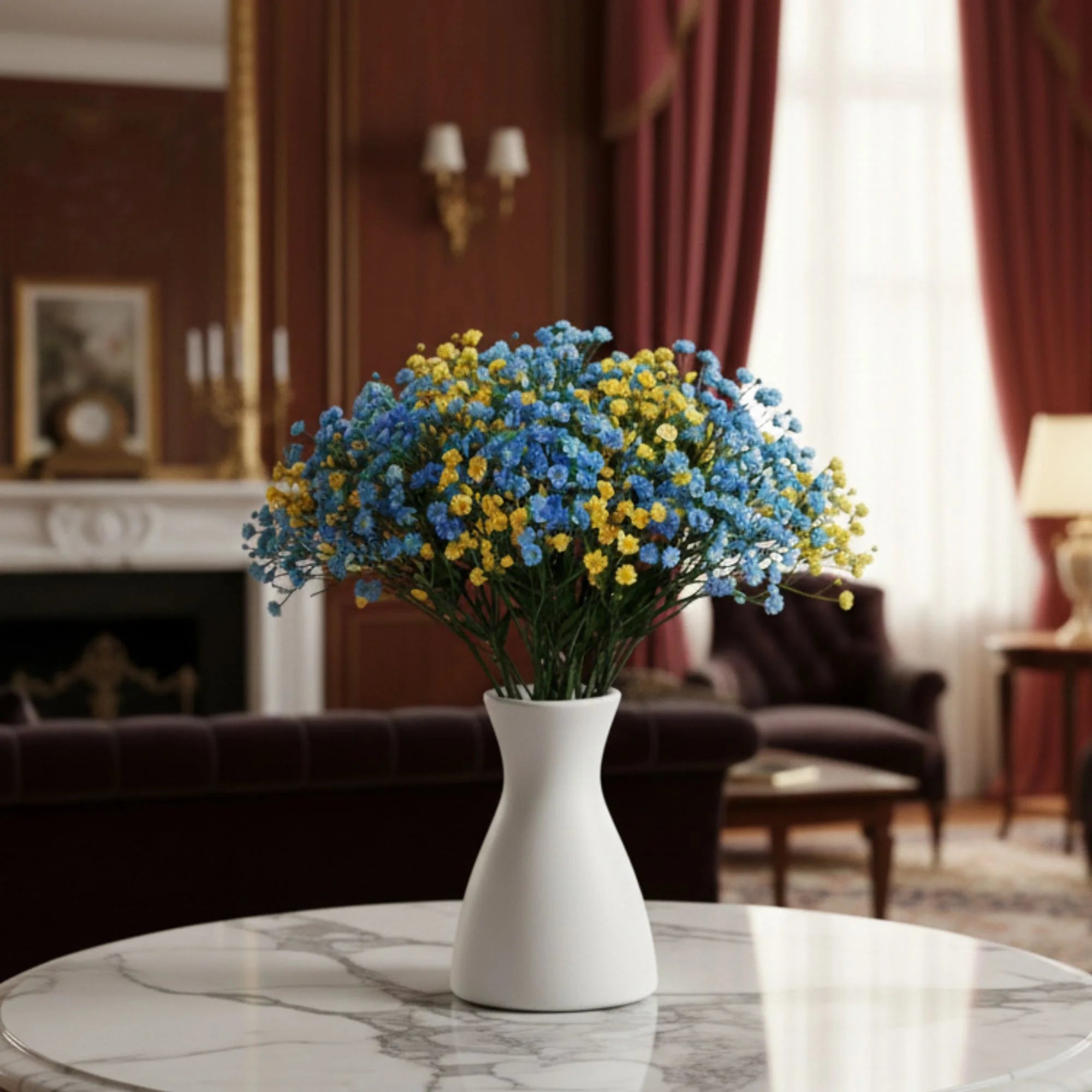 Elegant Artificial Gypsophila Floral Arrangement - Image 4