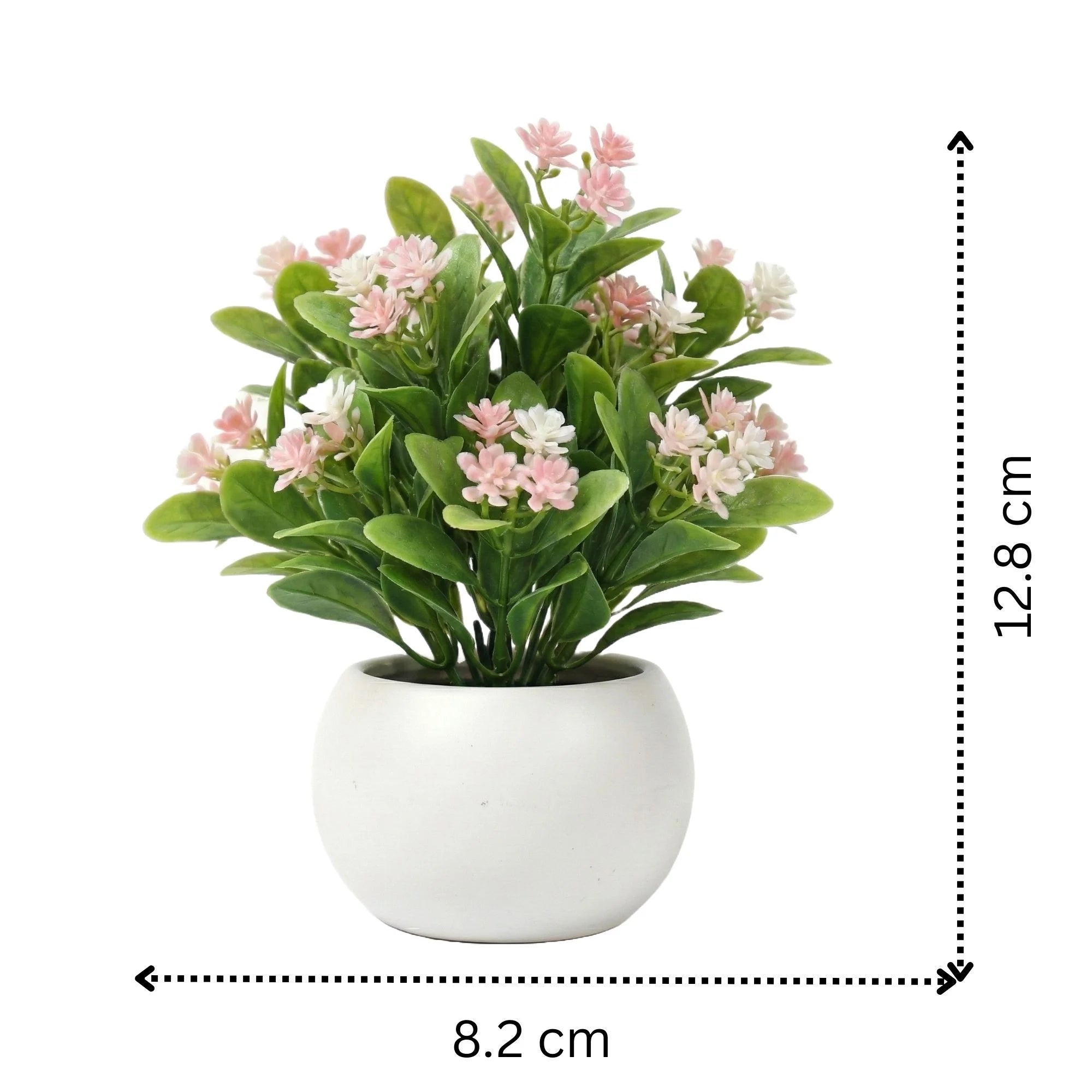 Mini Artificial Potted Plant with Blossoms - Image 5
